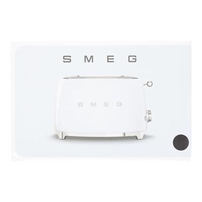 Smeg TSF01BLEU 50&apos;s style broodrooster 2X2 geschikt voor twee sneetjes brood, Zwart