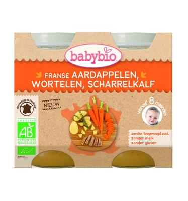 Babybio Aardappel wortel kalf 200 gr bio (2 st)