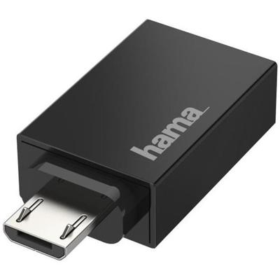 Hama Micro-USB-OTG-Adapter to USB-A, USB 2.0, 480 Mbps Kabel Hama Micro-USB-OTG-Adapter to USB-A, USB 2.0, 480 Mbps Kabel
