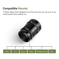 TTArtisan 100mm F/2.8 bubble bokeh Leica M Black - thumbnail