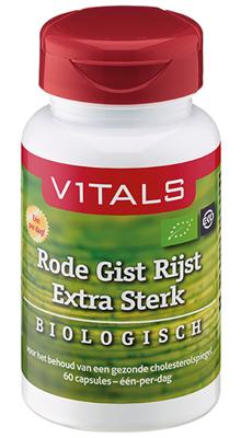 Vitals Rode Gist Rijst Extra Sterk Bio (60ca)