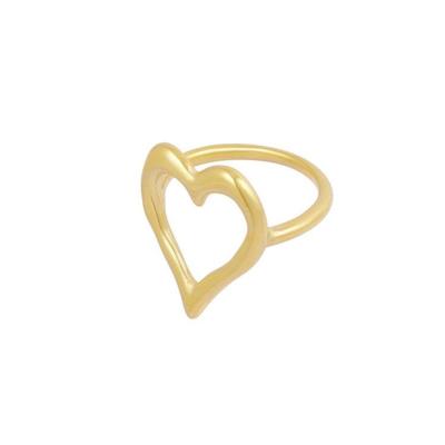 Gestructureerde hart ring