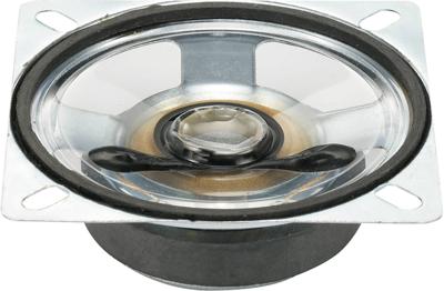 TRU COMPONENTS YD66-5-4F45M-G 6.6 cm Mini-luidspreker 8 Ω Kunststof membraan, Transparant membraan, Vochtbestendig