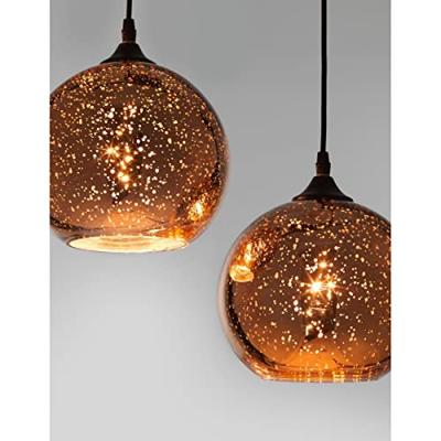 Lyora HanglampBlaze 3-lichts koper glas - 8142681