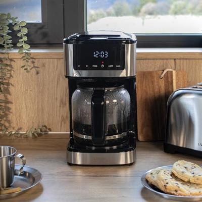 Programmeerbaar elektrisch koffiezetapparaat - LIVOO - DOD208 - 900 W - 1,8 L - 12 tot 15 kopjes - Zwart