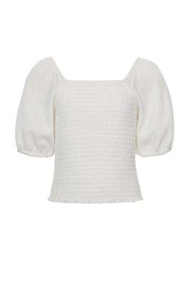 10Sixteen Smock Top Off White