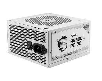 Voedingsbron MSI MAG A850GL PCIE5 WHITE 850 W 80 Plus Gold - thumbnail