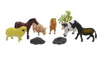 Boerderijdieren in zak 9-delig - thumbnail