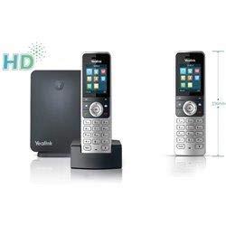 W53P - Draadloze VoIP-telefoon - DECT - 3-weg geschikt voor oproepen - SIP, SIP v2, SRTP - 8 lijnen