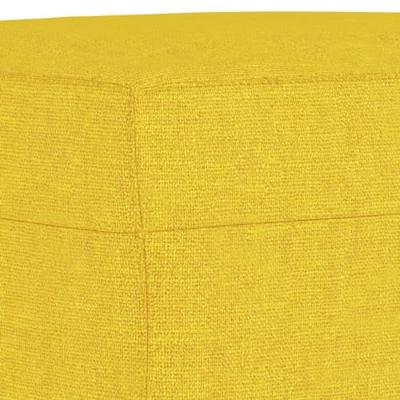 Voetenbank 60x50x41 cm stof geel