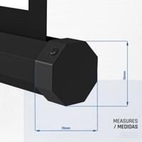 Draagbaar projectiescherm iggual Pantalla Mural 200x200cm con Trípode - thumbnail