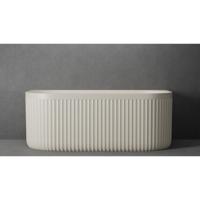 Ligbad Half Vrijstaand Ideavit Archtec Rock 170x80x63 cm Cream Ideavit - thumbnail