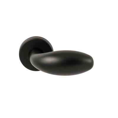 Hardbrass Knopkruk Golf op rond rozet - zwart Hardbrass Knopkruk Golf op rond rozet - zwart