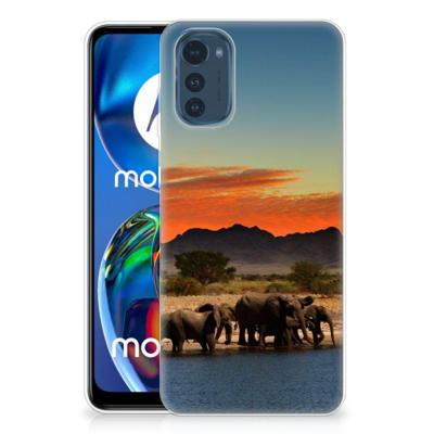 Motorola Moto E32/E32s | TPU Hoesje | Olifanten Motorola Moto E32/E32s | TPU Hoesje | Olifanten