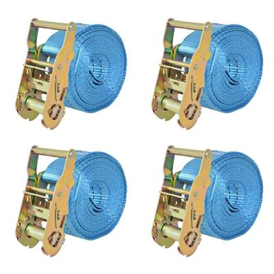 VidaXL Spanbanden 2 ton 6mx38mm blauw 4 st VidaXL Spanbanden 2 ton 6mx38mm blauw 4 st