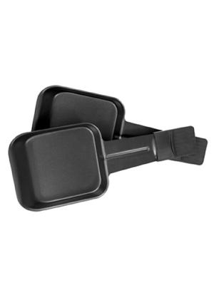 Trisa Hot Stone Gourmetstel 8 pannen, Anti-aanbaklaag Zwart