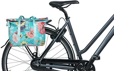 Basil bloom field fietshandtas mik-kf-hook, blauw, 8-11l