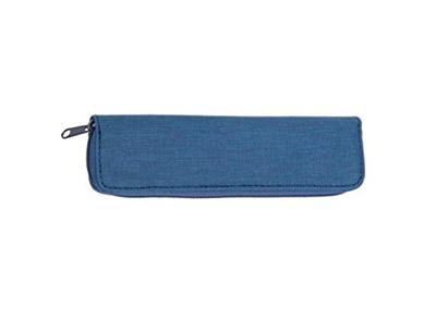 Juscha JU-2732 Pennenetui Alassio Van Polyester En Katoen. Blauw 17x5x2cm