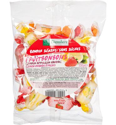 Damhert Fruitbonbons zonder suiker 100 Gram