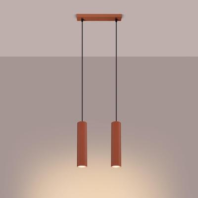 Hanglamp KARBON 2 rood oker