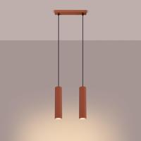Hanglamp KARBON 2 rood oker - thumbnail