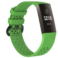 Fitbit Charge 3 & 4 sport bandje - Maat: Large - Groen - thumbnail