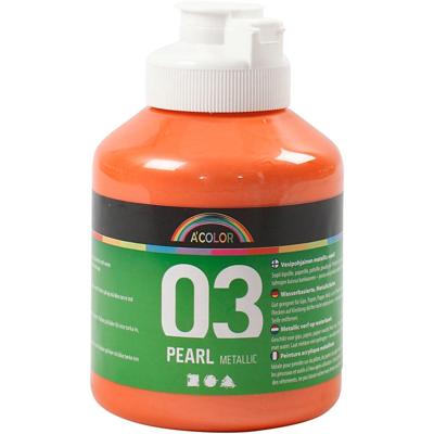 A-color Acrylverf metallic, metallic, oranje, 500 ml/ 1 fles