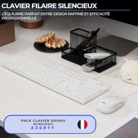 Bedrade toetsenbord- en muisset - 15 multimediasneltoetsen - BLUESTORK - Media Office - PACK-MEDIA-OFFW/FR - AZERTY - thumbnail