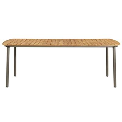 Tuintafel 200x100x72 cm massief acaciahout en staal
