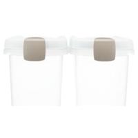 TRIXIE VOERTON LUCHTDICHT AFSLUITBAAR KUNSTSTOF TRANSPARANT WIT / WIT 40 LTR 26,5X44,5X61,5 CM - thumbnail