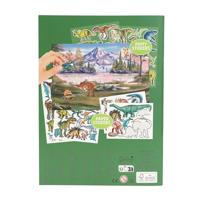 Dino World stickerboek met puffy stickers - thumbnail