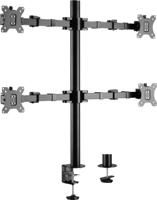 SpeaKa Professional SP-MM-540 Monitorbeugel Aantal monteerbare displays: 4 Display(s) 43,2 cm (17) - 81,3 cm (32) Zwart Draaibaar, In hoogte verstelbaar, - thumbnail