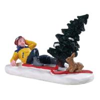 Lemax ski bunny kerstdorp figuur type 2 Vail Village 2019 - thumbnail