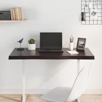 Tafelblad natuurlijke rand 100x50x(2-4)cm eikenhout donkerbruin - thumbnail