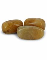 Gele Aventurijn Trommelstenen Drie Stuks Maat 4 - thumbnail