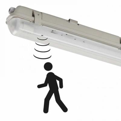 LED TL sensor waterdicht armatuur 3100 lumen 21W 156.5cm 4000K ip65 automatisch licht aan