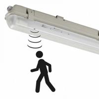 LED TL sensor waterdicht armatuur 3100 lumen 21W 156.5cm 4000K ip65 automatisch licht aan - thumbnail