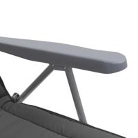 Tuinstoelen met kussen inklapbaar 2 st grijs - thumbnail