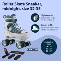 Hudora rolschaatsen sneaker midnight, maat 32 - thumbnail