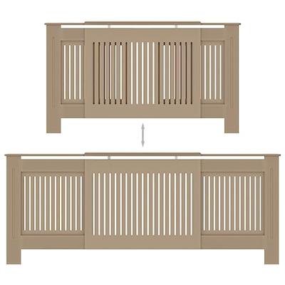 VidaXL Radiatorombouw 205 cm mdf - thumbnail