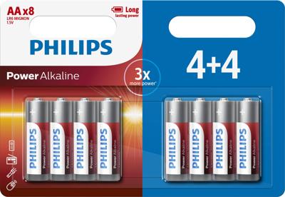 Philips Power Alkaline AA/LR6 blister 4+4