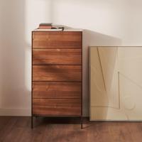 Kave Home Ladekast 'Vedrana' Walnoot, 114 x 60cm - thumbnail