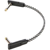 RockBoard Tweed Series Flat Patch Cable Salt&Pepper 20 cm - thumbnail