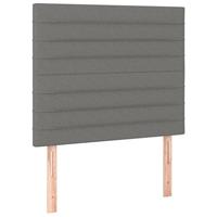 Bedframe zonder matras 90x190 cm stof donkergrijs - thumbnail