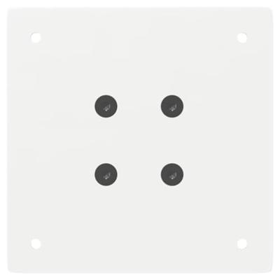 Salontafelpoten 4 st 42 cm staal wit