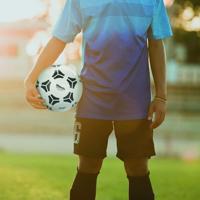 Mondo voetbal wit, 23cm - thumbnail