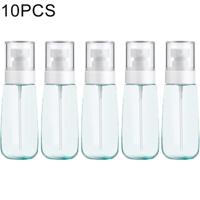 10 stuks Portable hervulbare plastic Fine mist parfum spray fles transparante lege spray sproeier fles 100ml (blauw) - thumbnail