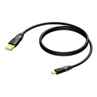 Procab CLD615/1,5 USB A naar USB mini B kabel 150cm - thumbnail