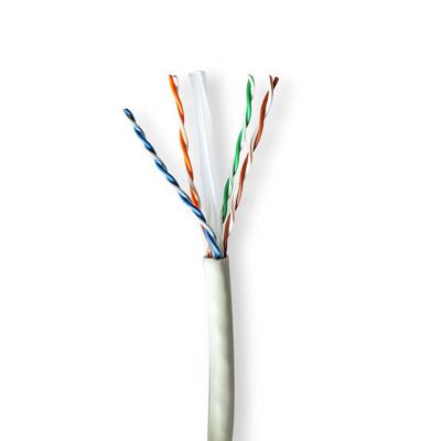 Netwerk Kabel Rol | CAT6a | Solid | U/UTP | Koper | 305.0 m | Binnenshuis | Rond | LSZH | Grijs | Trekdoos