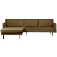 WOOOD Rodeo bank chaise longue links velvet Brass - thumbnail